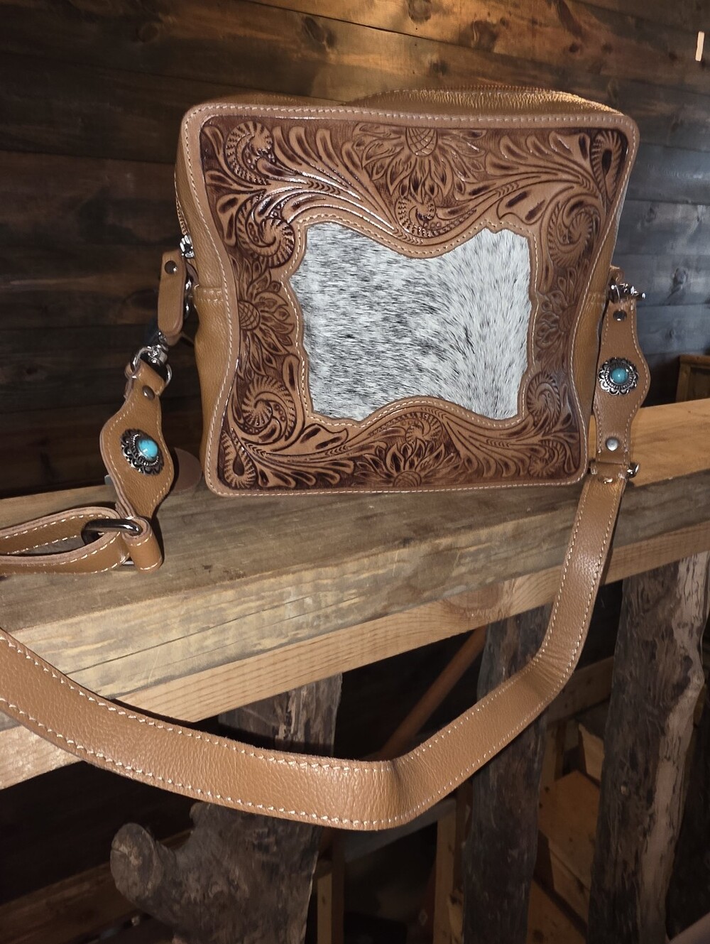 Myra Dakota Higlands Hand- Tooled Bag NWT